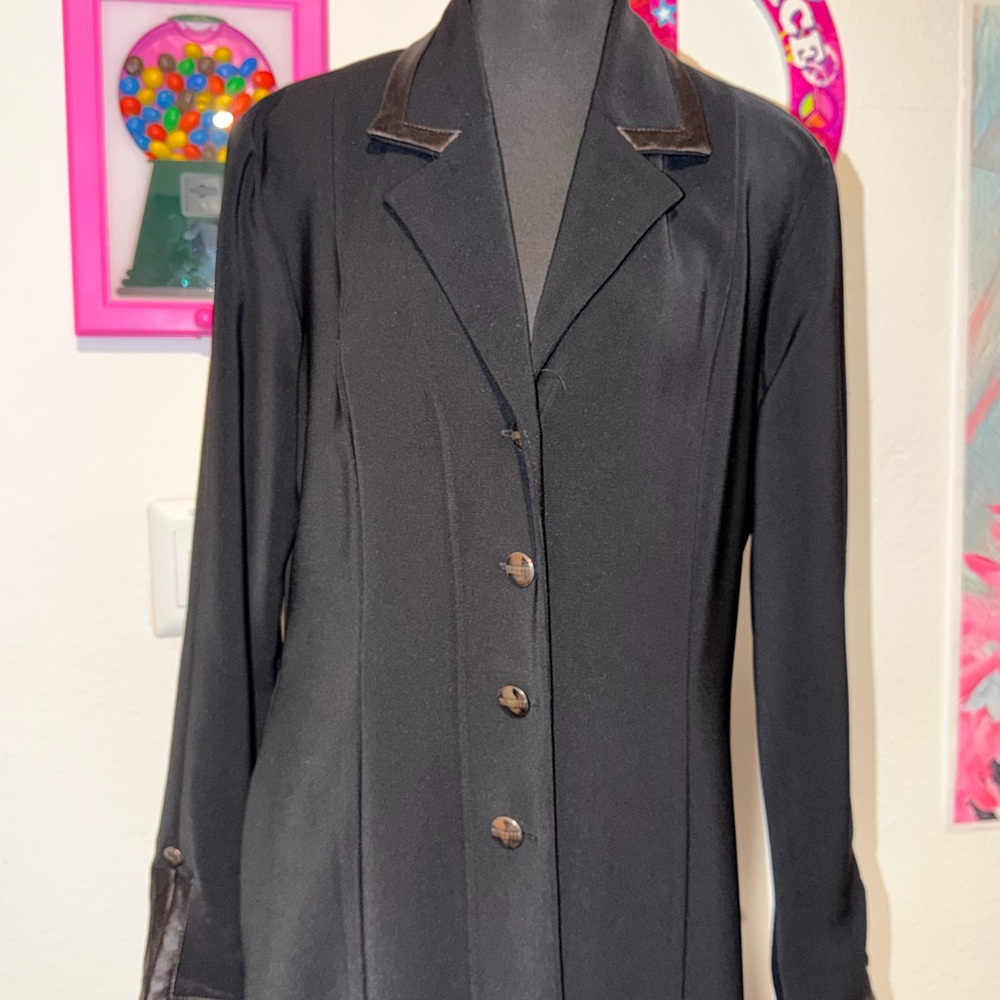 Vintage Farouche Long Black Coat 🖤
